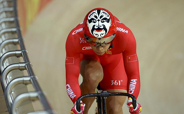 奥运自行车脸谱
